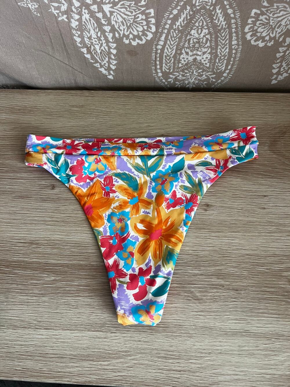 Stone Fox Swim Multicolor Floral Bikini Bottom S